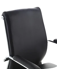 Office Star 41.25" Fabric, Chrome Mid Back Manager's Chair
