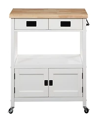 Office Star 35.25 Wood Radford Kitchen Cart