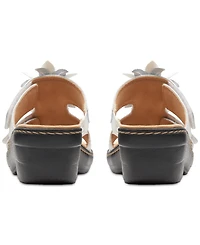 Clarks Merliah Raelyn Flower-Detail Wedge Heel Platform Sandals