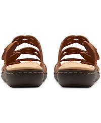 Clarks Laurieann Ruby Scalloped Strap Slide Sandals