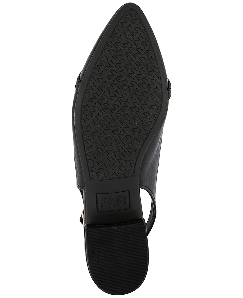 Jones New York Women's Quinay Pave Chain Slingback Flats