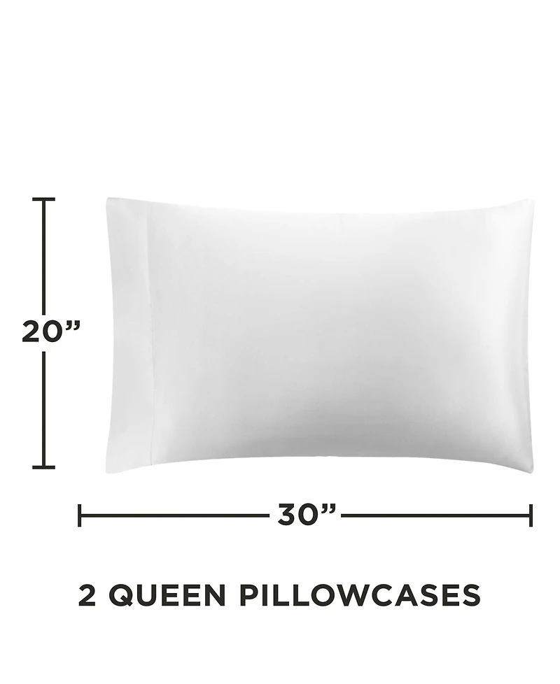 Juicy Couture Satin 2 Piece Pillow Case Set, King