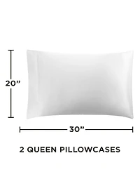 Juicy Couture Satin 2 Piece Pillow Case Set, King
