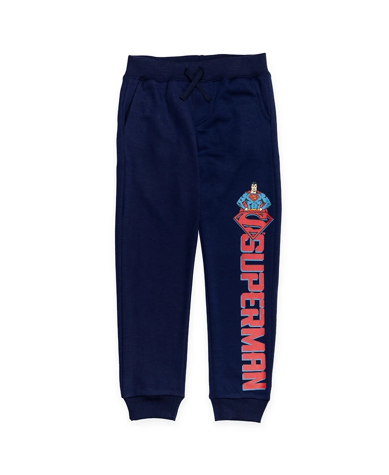 Justice League Little Boys Batman Superman Flash 3 Pack Jogger Pants