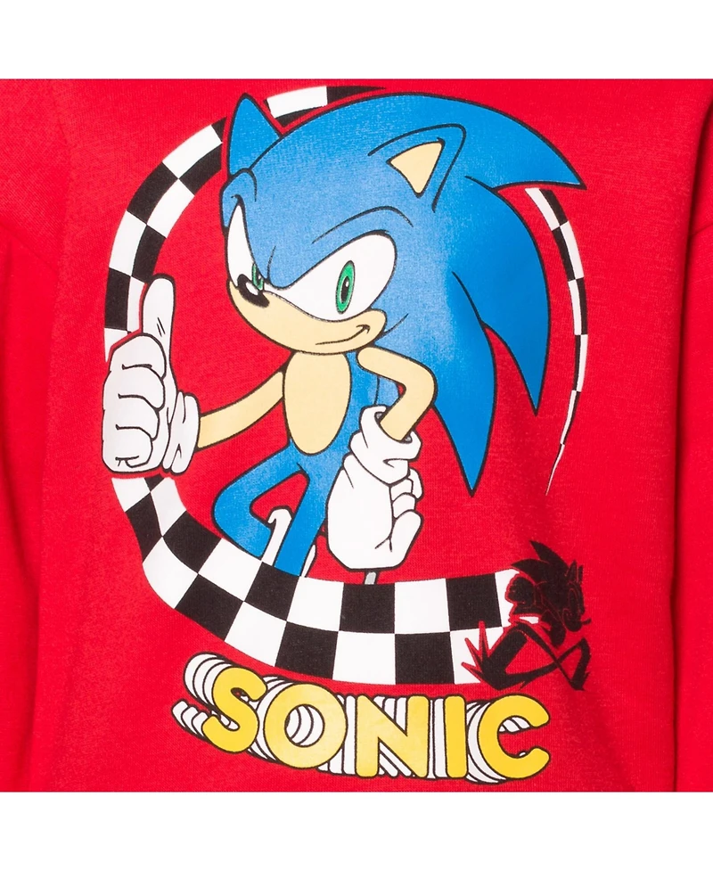 Sega Boys Sonic The Hedgehog Knuckles Tails Pullover Hoodie & Pants Set