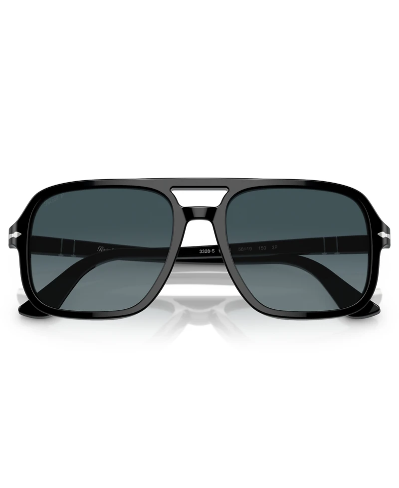 Persol Men's Polarized Sunglasses, Gradient PO3328S