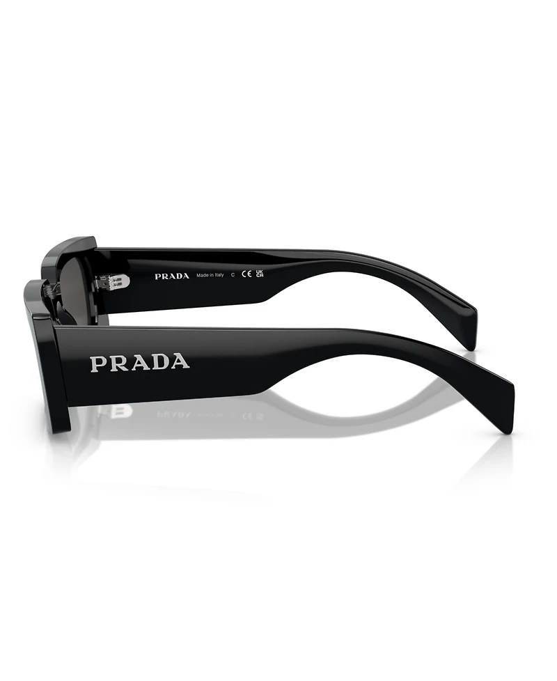 Prada Lettering Rectangular Women's Sunglasses
