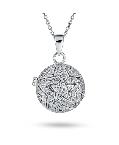 Bling Jewelry Filigree Star Round Circle Aromatherapy Essential Oil Perfume Diffuser Keepsake Photo Heart Shape Locket Pendant Necklace Sterling Silve