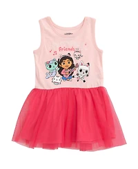 Gabby's Dollhouse Toddler Girls Dreamworks Cakey Cat Gabby Kitty Fairy Tulle Dress