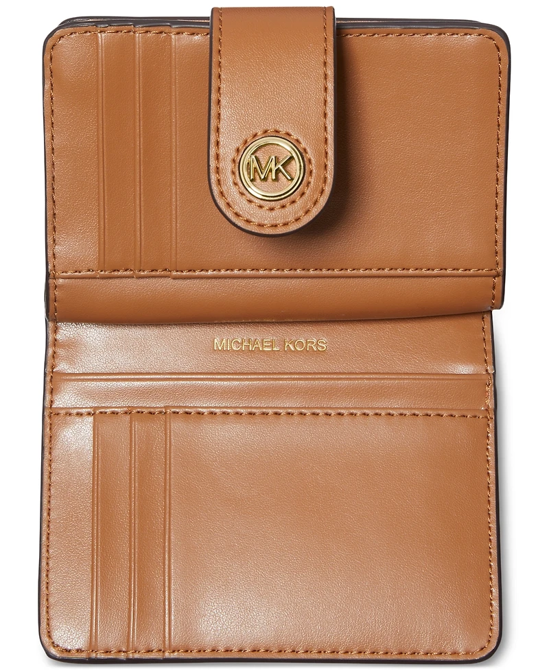 Michael Michael Kors Charm Small Tab Compact Pocket Wallet