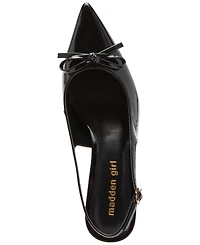 Madden Girl Vogue Bow Slingback Kitten-Heel Pumps
