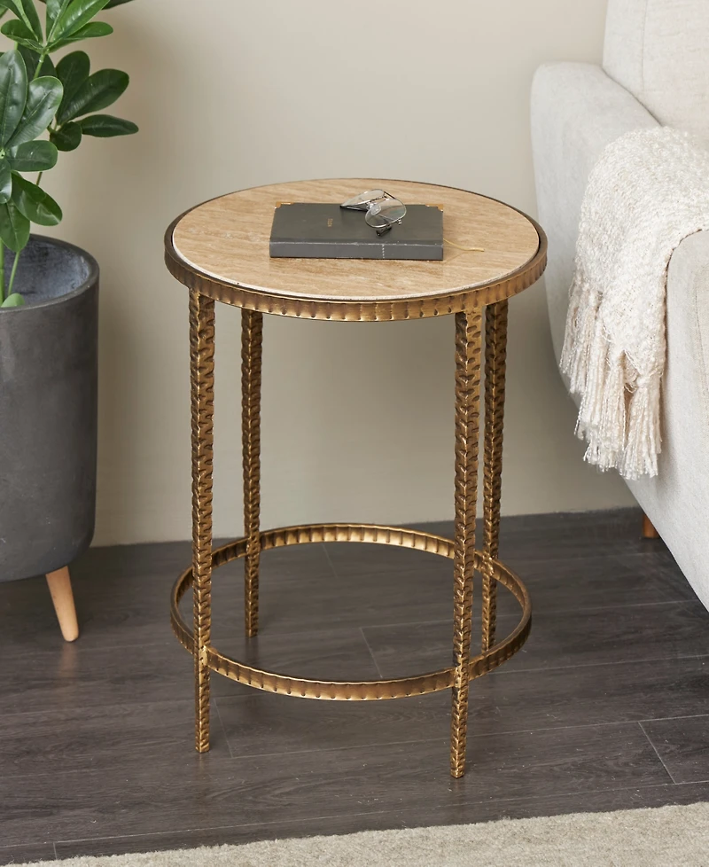 Rosemary Lane 19" x 19" x 20" Metal Accent Table