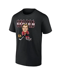 Men's Fanatics Connor Bedard Black Chicago Blackhawks Player Caricature T-shirt