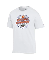 Men's and Women's Champion White Clemson Tigers 2023 Ncaa Soccer National Champions Locker Room T-shirt