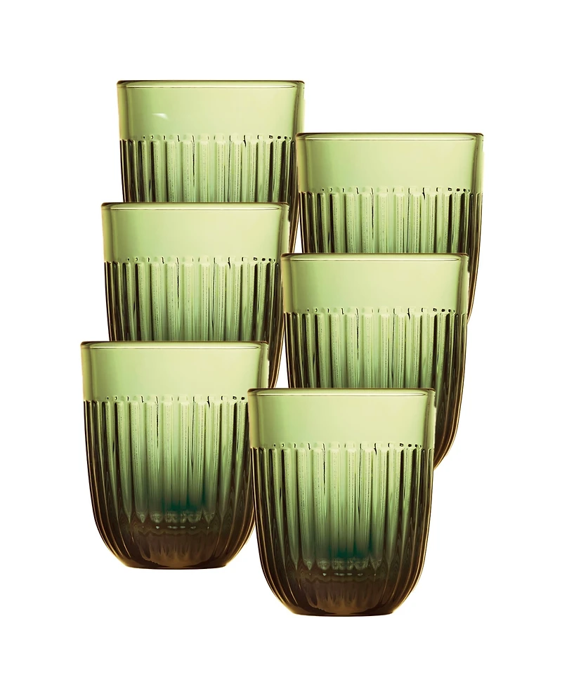 La Rochere Olive Green Quessant 10 oz. Tumbler, Set of 6