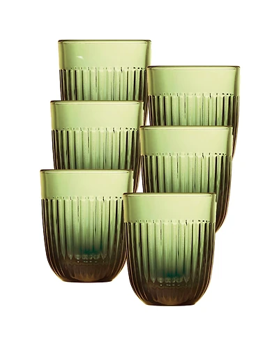 La Rochere Olive Green Quessant 10 oz. Tumbler, Set of 6