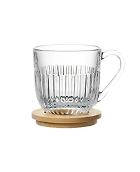 La Rochere Quessant 9 oz. Covered Latte Mug, Set of 2