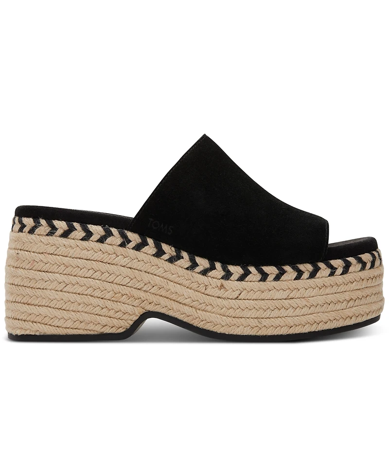 Toms Women's Laila Slide Platform Espadrille Sandals