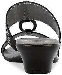 Jones New York Women's Eanna Ornamented Double Band Dress Sandals