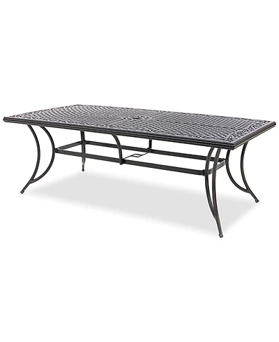 Wythburn Mix and Match 84"x 42" Cast Aluminum Outdoor Dining Table, Created for Macy's