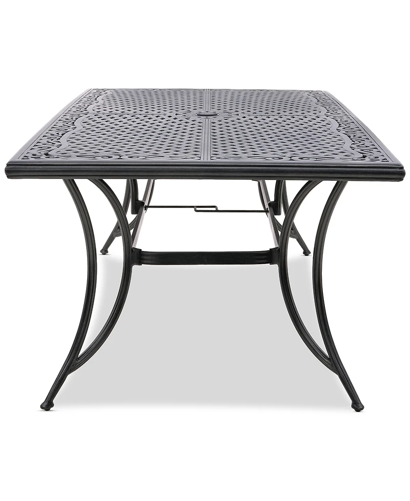 Wythburn Mix and Match 84"x 42" Cast Aluminum Outdoor Dining Table