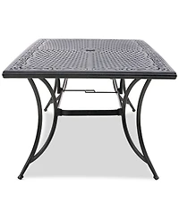 Wythburn Mix and Match 84"x 42" Cast Aluminum Outdoor Dining Table