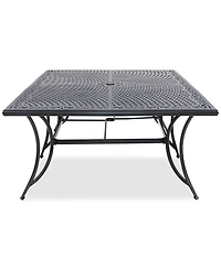 Wythburn Mix and Match 84" x 60" Cast Aluminum Outdoor Dining Table