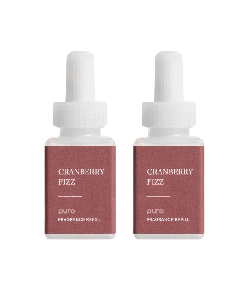 Pura - Cranberry Fizz - Smart Home Air Diffuser Fragrance - Smart Home Scent Refill - Up to 120-Hours of Premium Fragrance per Refill