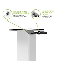Kanto SX22 22" Tall Fillable Speaker Stands with Isolation Feet