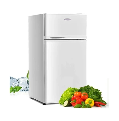 2 Doors Cold-rolled Sheet Compact Refrigerator