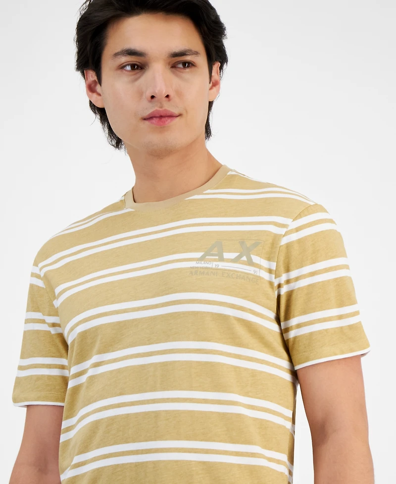 A|X Armani Exchange Men's Stripe Ax T-Shirt, Created for Macy's
