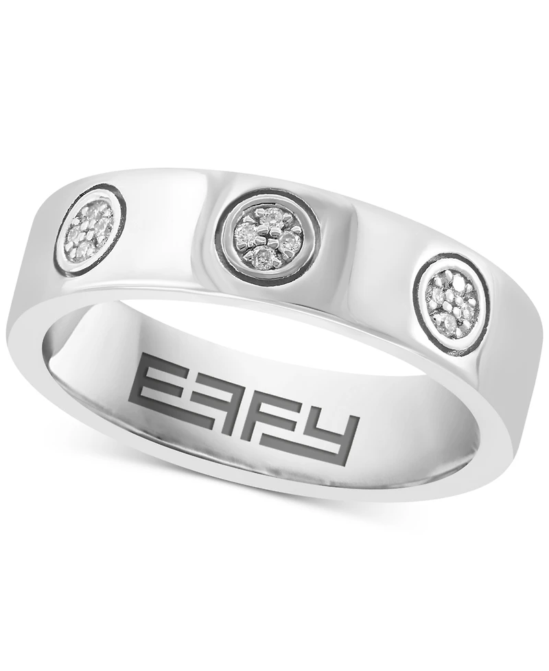 Effy Diamond Mini Cluster Band (1/20 ct. t.w.) in Sterling Silver