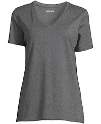 Lands' End Plus Relaxed Supima Cotton V-Neck T-Shirt