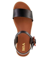 Mia Women's Peyton Round Toe Flat Sandals
