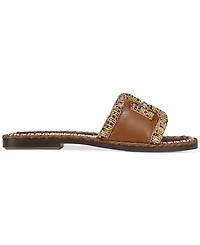Sam Edelman Women's Fitz Beaded Slide Flat Sandals
