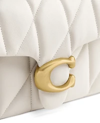 Coach Quilted Leather Mini Tabby Shoulder Bag 20 with Chain