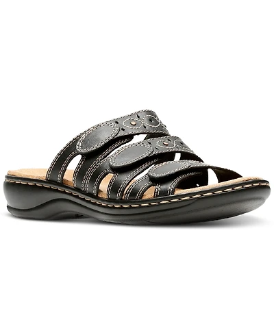 Clarks Leisa Cacti Q Triple Strap Slide Sandals
