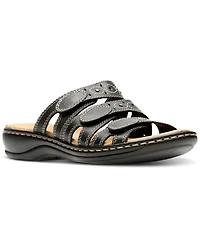Clarks Leisa Cacti Q Triple Strap Slide Sandals