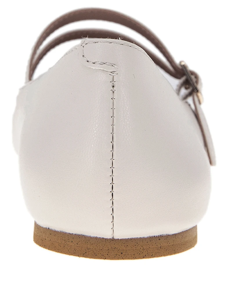 BCBGeneration Women's Harisa Slip-On Buckle Square Toe Mary Jane Ballet Flats