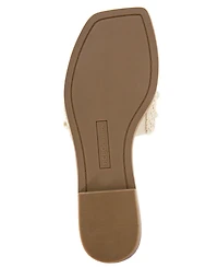 BCBGeneration Women's Lonnie Pearl Raffia Slide Flat Sandals