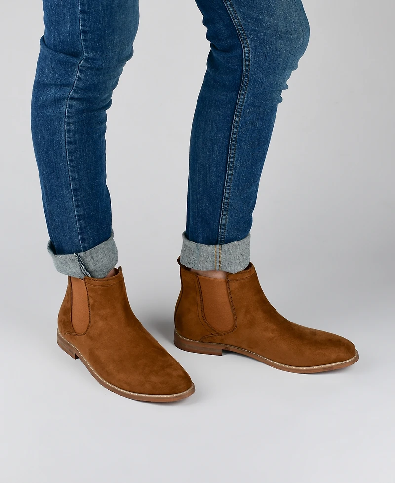 Vance Co. Men's Marshall Tru Comfort Foam Pull-On Round Toe Chelsea Boots