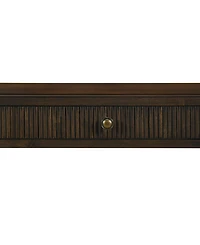 Martha Stewart Kenna 44" Fluted 2-Drawer Wood Coffee Table