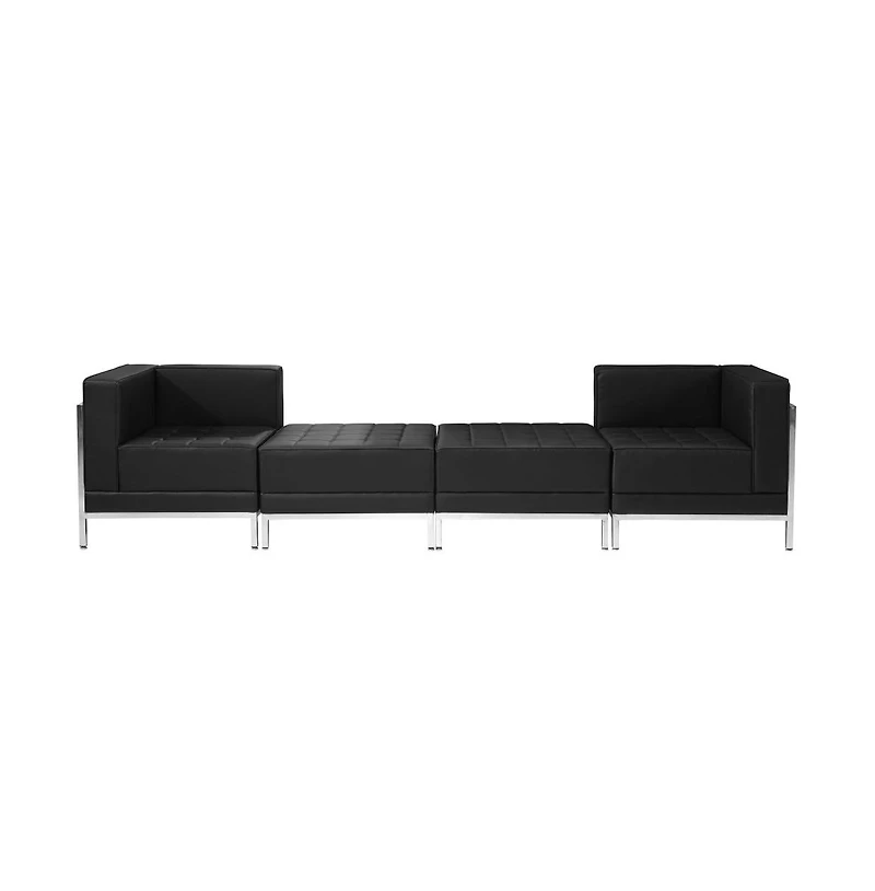 Home Office 4 Piece Chair & Ottoman Set