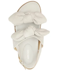 Arezzo Women's Melody Bow Footbed Sandals