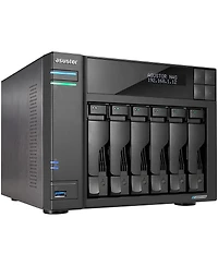 Asustor AS6706T Lockerstor 6 Gen2-4Bay Nas, Quad-Core 2.0GHz Cpu Dual 2.5GbE Ports 8GB DDR4 Four M.2 Solid State Drive Slots