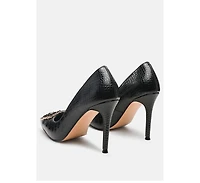 Women Cirrus Diamante Embellished Brooch Pumps