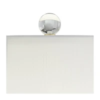 Vienna Full Spectrum Traditional Table Lamp 31" Tall Faceted Crystal and Brass Bell Fabric Shade for Living Room Family Bedroom Bedside