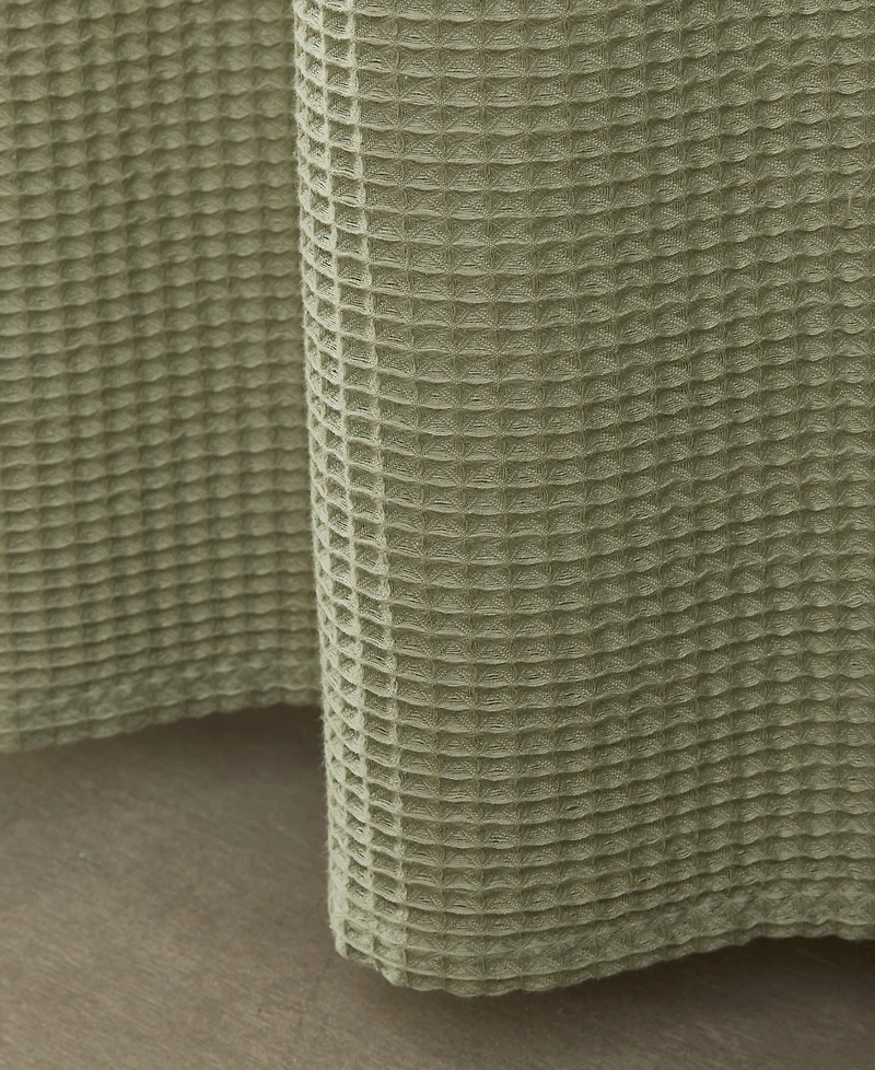 Calvin Klein Waffle Solid Textured Shower Curtain, 70" x 72"