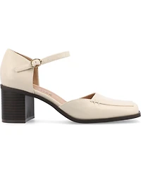Journee Collection Women's Evangeline Square Toe Pumps