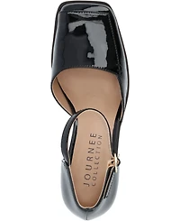 Journee Collection Women's Evangeline Square Toe Pumps